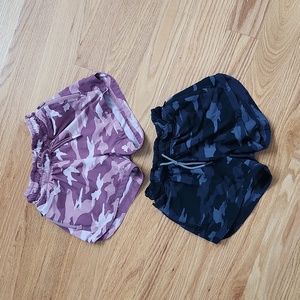 Athleta Girl All Play 3” Short Black Camo and Pink Camo Size M 8/10